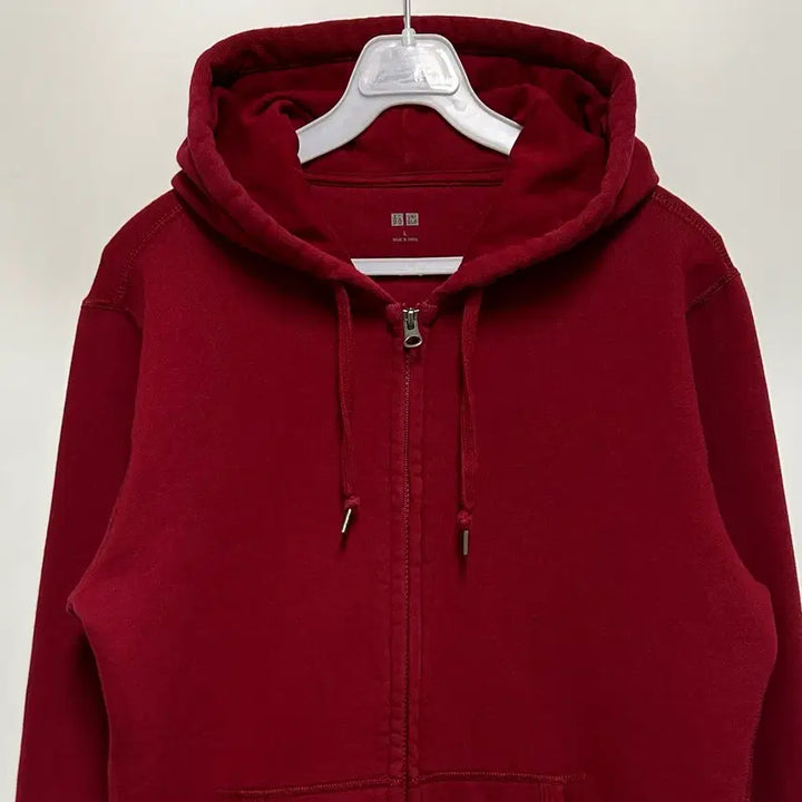 [BUNJANG] Uniqlo Cotton Hooded Zip-up Jacket / [여자-100]유니클로 코튼 후드집업