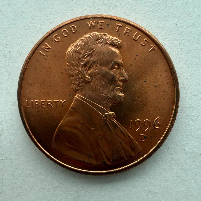 [BUNJANG] 1996 Lincoln Cent Coin / 회전광이 살아있는 1996년 미국 링컨 1센트 동전 S458