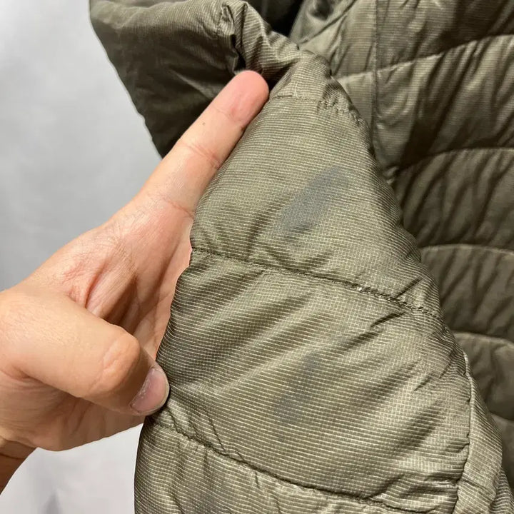 [BUNJANG] Columbia Goose Down Lightweight Padded Jacket / [정품/L] 컬럼비아 구스다운 카키 경량패딩