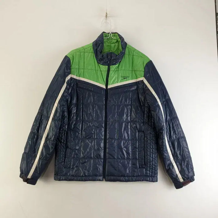 [BUNJANG] SPEEDO Men's Navy Quilted Padded Jumper / SPEEDO 남성95 네이비 퀼팅 패딩 점퍼 M0757