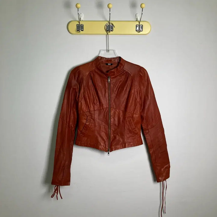[BUNJANG] SLY Lambskin Leather Jacket / SLY 슬라이 램스킨 레더 자켓