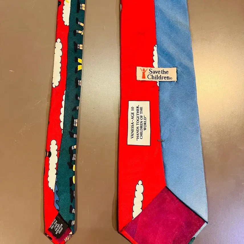 [BUNJANG] Save the Children Silk Tie / 세이브 더 칠드런 실크 넥타이(미국제)