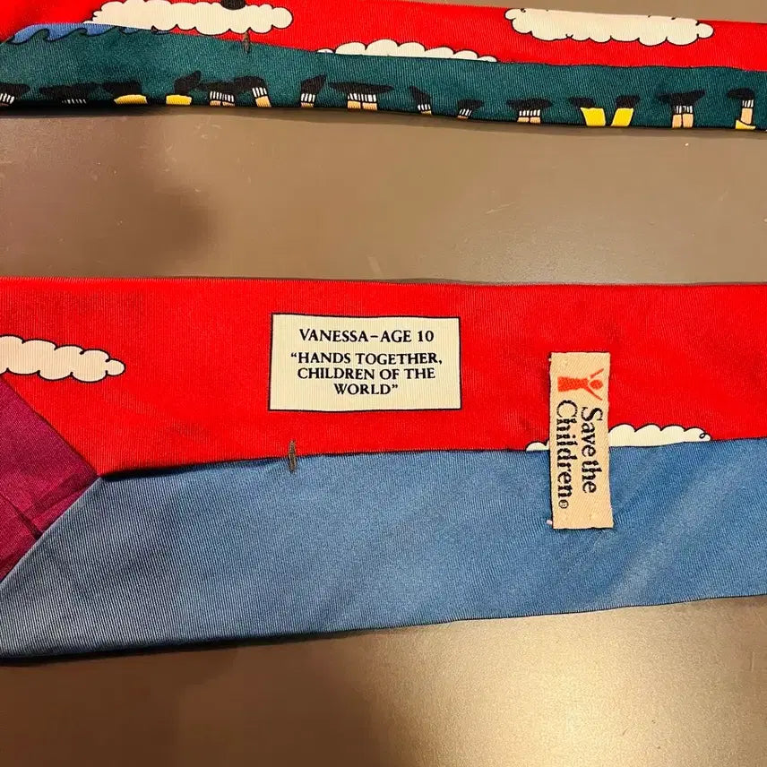 [BUNJANG] Save the Children Silk Tie / 세이브 더 칠드런 실크 넥타이(미국제)