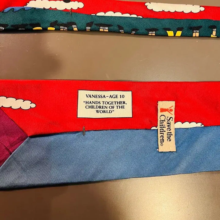 [BUNJANG] Save the Children Silk Tie / 세이브 더 칠드런 실크 넥타이(미국제)