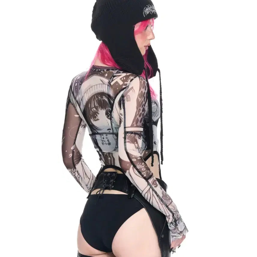 [BUNJANG] SKIZM Sutured Long Sleeve Grey Free Size / (새상품) 스키즘 인듀싱 sutured 롱슬리브