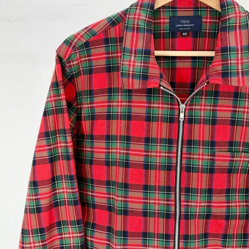 [BUNJANG] Urban Research Items Tartan Check Shirt Jacket / 어반 리서치 아이템즈 타탄 체크 셔츠 집 자켓
