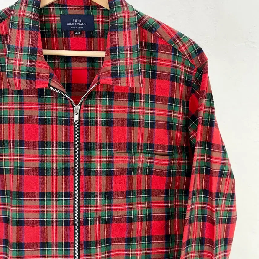 [BUNJANG] Urban Research Items Tartan Check Shirt Jacket / 어반 리서치 아이템즈 타탄 체크 셔츠 집 자켓