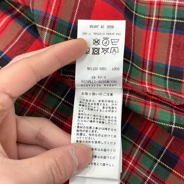[BUNJANG] Urban Research Items Tartan Check Shirt Jacket / 어반 리서치 아이템즈 타탄 체크 셔츠 집 자켓
