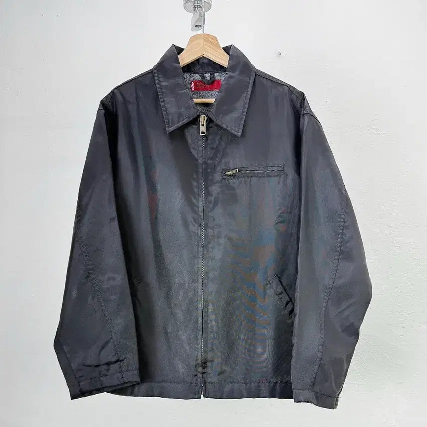 [BUNJANG] Levi's Red Tab Black Nylon Blouson Jacket / 리바이스 레드탭 블랙 나일론 블루종 라이닝 자켓