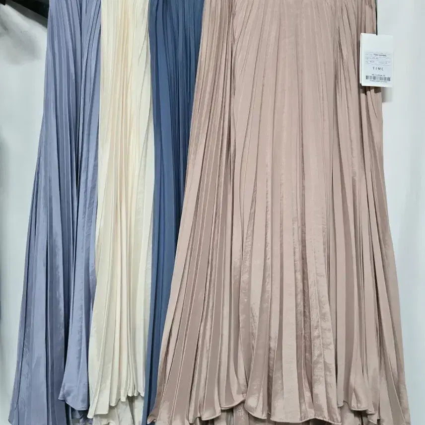[BUNJANG] Time Pleats Skirt Ivory (Size 55) / 새상품 타임 플리츠스커트 아이보리 55사이즈