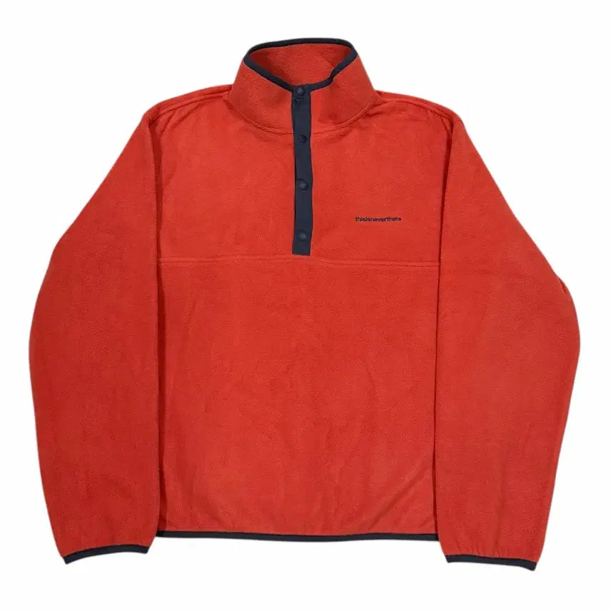 [BUNJANG] thisisneverthat Fleece Pullover Sweatshirt Orange S / 디스이즈네버댓 플리스 풀오버 신칠라 맨투맨 오렌지 S