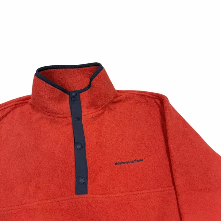 [BUNJANG] thisisneverthat Fleece Pullover Sweatshirt Orange S / 디스이즈네버댓 플리스 풀오버 신칠라 맨투맨 오렌지 S