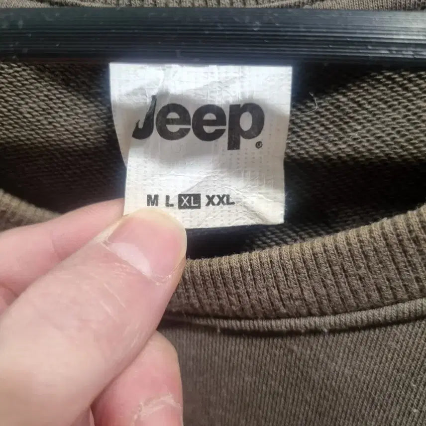 [BUNJANG] Jeep Legacy Men's Sweatshirt Khaki XL / Jeep 지프 레거시 맨투맨 티셔츠 카키  XL