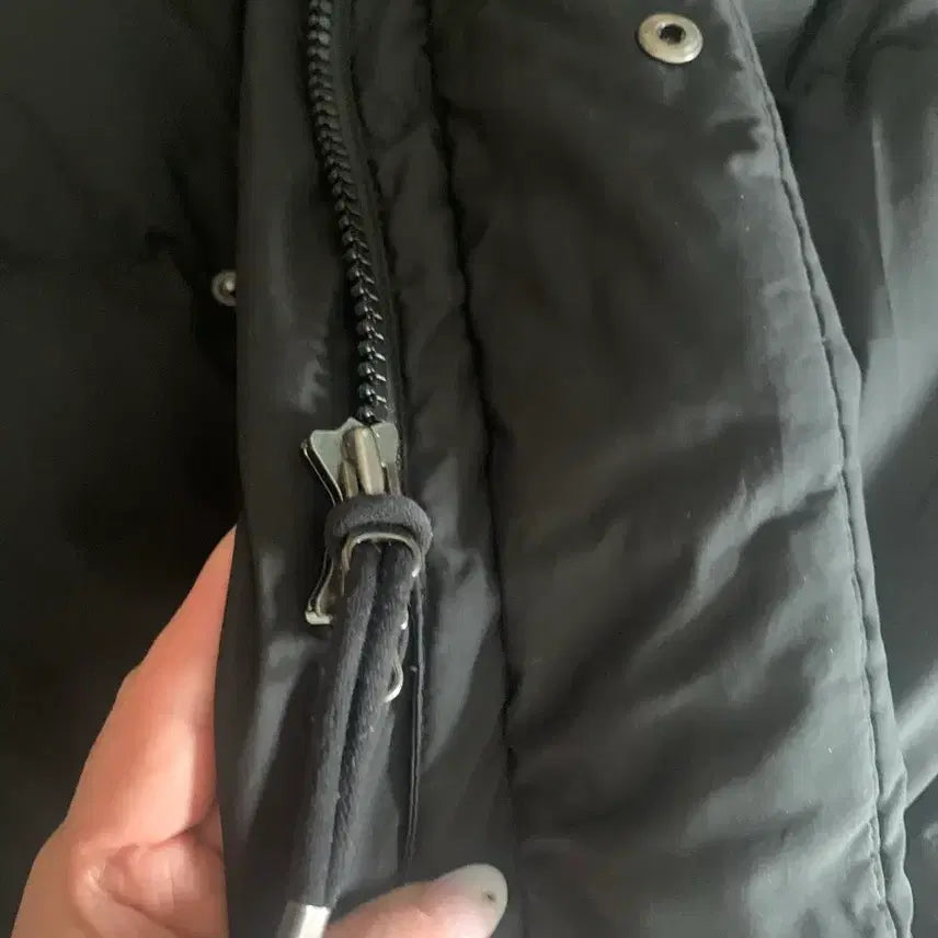 [BUNJANG] Fila Black Long Padded Jacket / 휠라 블랙 롱패딩 점퍼