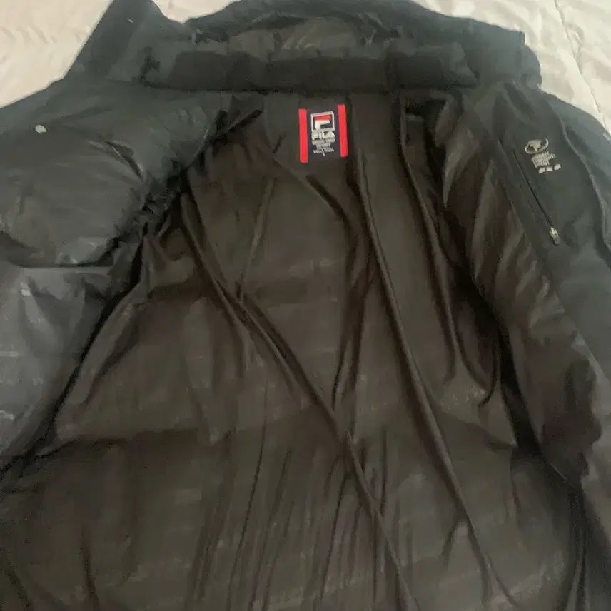 [BUNJANG] Fila Black Long Padded Jacket / 휠라 블랙 롱패딩 점퍼