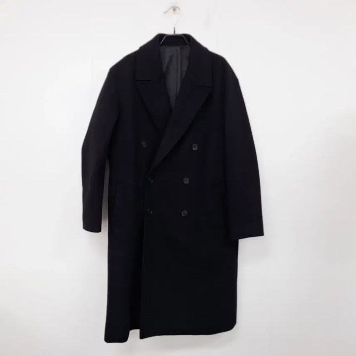 [SOLD OUT] 쿠어 더블 코트 블랙 남성 M 이태리 울 캐시미어