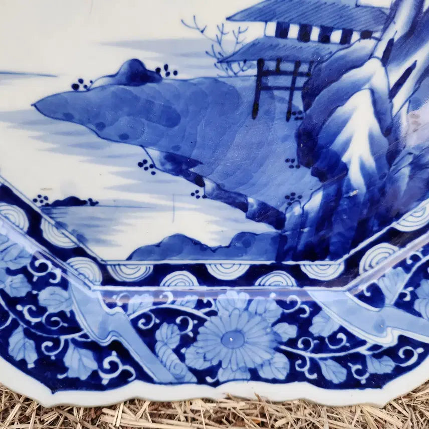 [BUNJANG] Japanese Traditional Imari Porcelain Octagonal Plate / 일본의 전통 이마리 도자기 8각화형대반