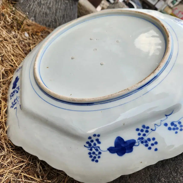 [BUNJANG] Japanese Traditional Imari Porcelain Octagonal Plate / 일본의 전통 이마리 도자기 8각화형대반