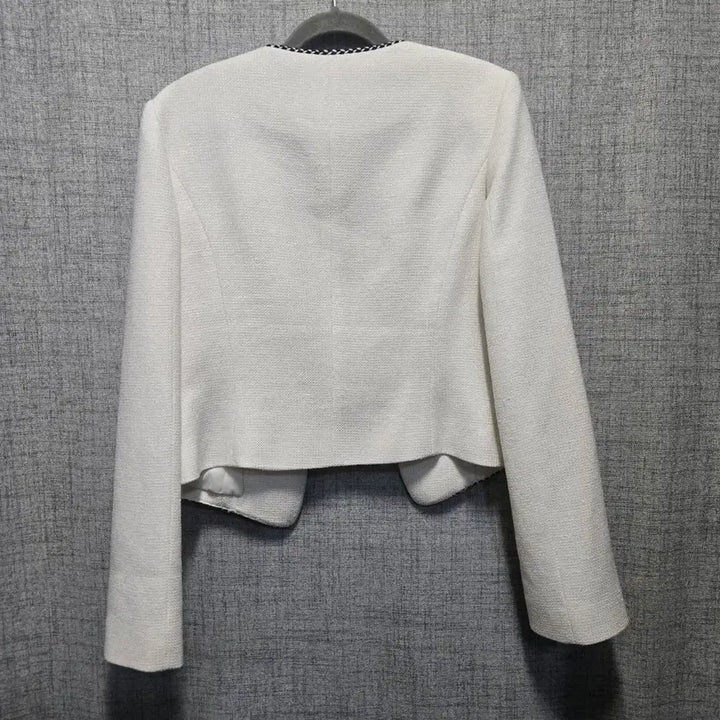 [BUNJANG] LYNN White Tweed Jacket / LYNN 린 화이트 트위드 자켓 55