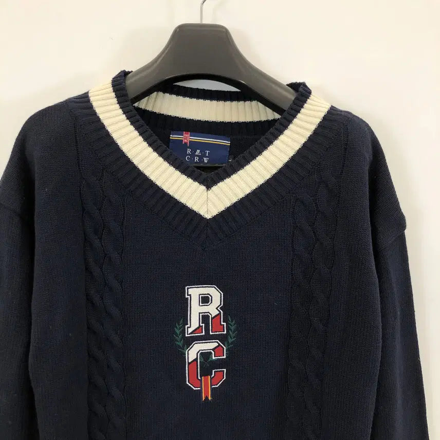 [BUNJANG] Romantic Crown Cable Oversized Knit Sweater / 로맨틱크라운 케이블 오버니트 L