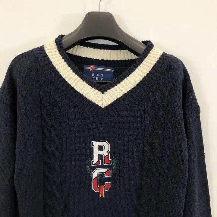 [BUNJANG] Romantic Crown Cable Oversized Knit Sweater / 로맨틱크라운 케이블 오버니트 L