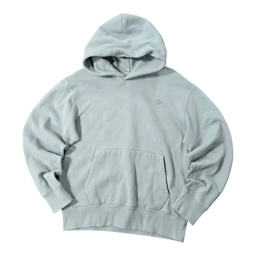 [BUNJANG] Adidas Patch Logo Muted Sky Hoodie / (바배) 아디다스 패치로고 뮤트하늘 후드티