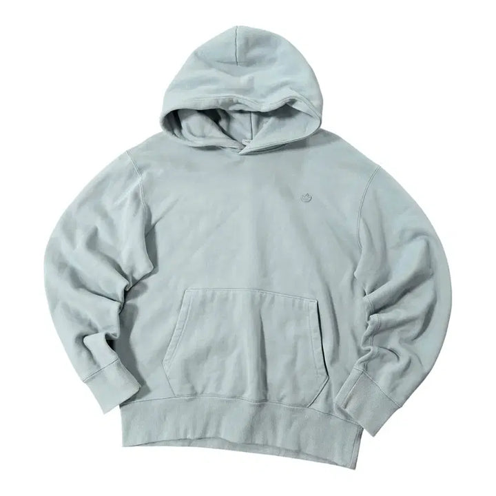 [BUNJANG] Adidas Patch Logo Muted Sky Hoodie / (바배) 아디다스 패치로고 뮤트하늘 후드티