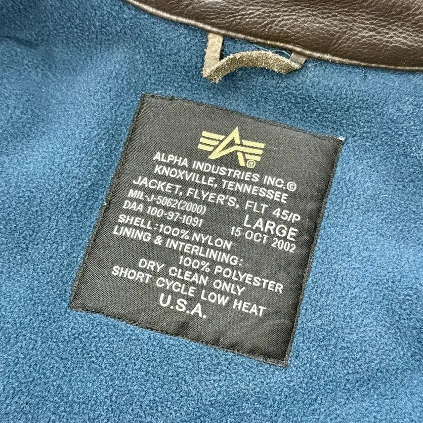 [BUNJANG] Alpha Industries CWU-45/P Flight Pilot Jacket / 알파인더스트리 80s CWU-45/P 플라이트 파일럿 자켓