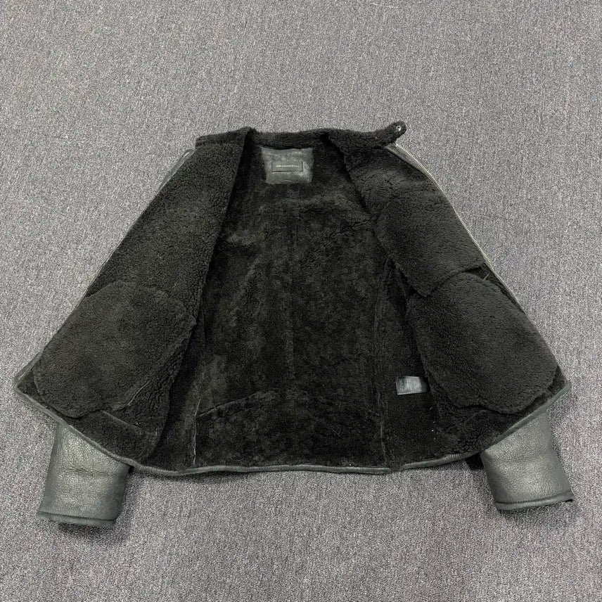 [BUNJANG] John Varvatos Sheepskin Shearling Leather Jacket / 존바바토스 천연모피 양시어링 가죽자켓