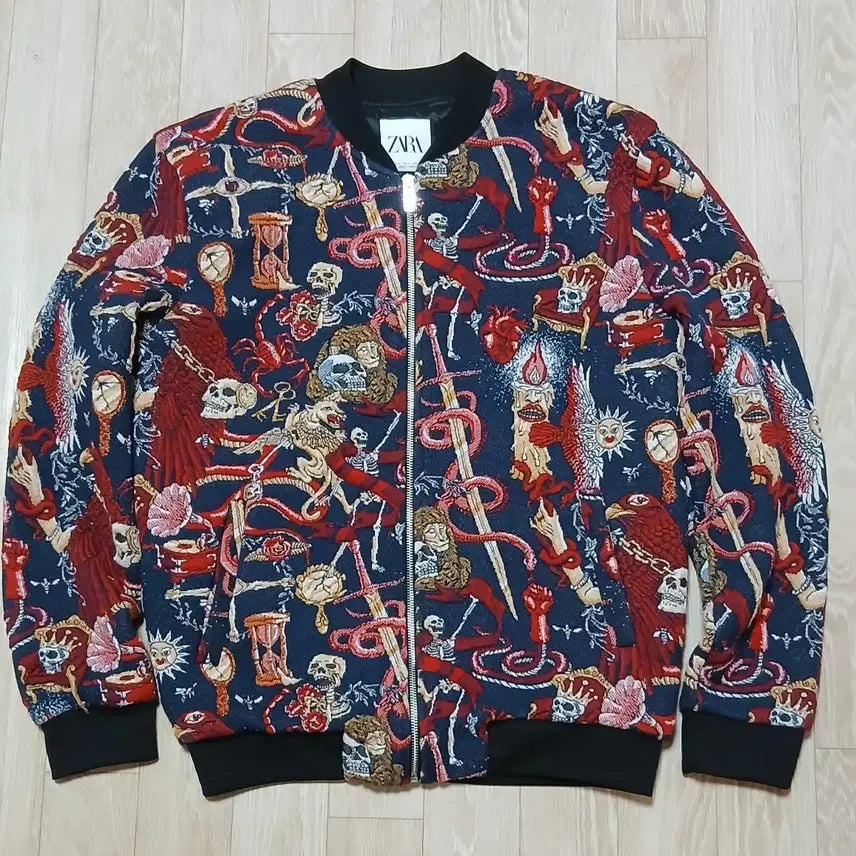 [BUNJANG] Zara Skull Embroidery Jacket L / 자라 Zara 해골 자수 자켓 L