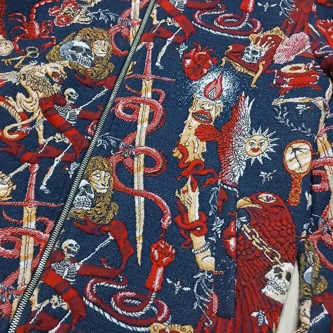 [BUNJANG] Zara Skull Embroidery Jacket L / 자라 Zara 해골 자수 자켓 L