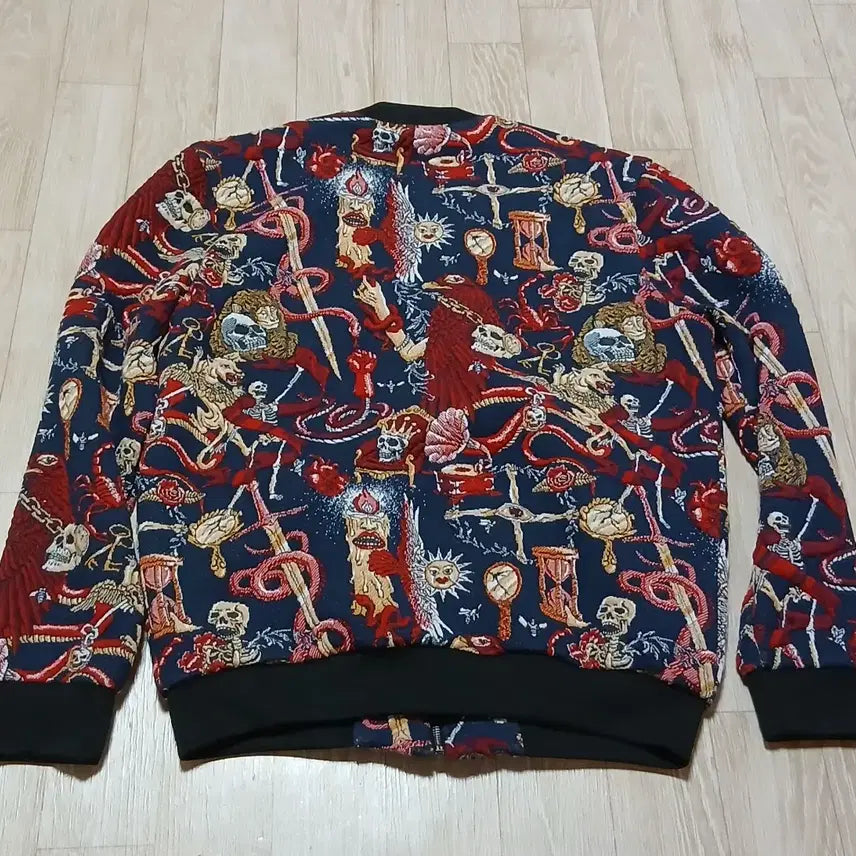 [BUNJANG] Zara Skull Embroidery Jacket L / 자라 Zara 해골 자수 자켓 L