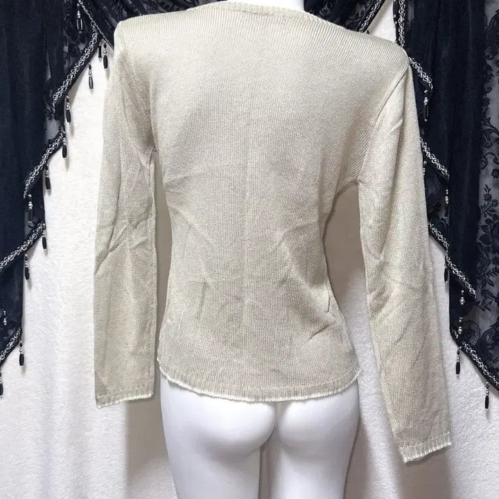 [BUNJANG] Romantic Girly Beige Argyle Knit Top / 라떼갸루 베이지 아가일 니트 로걀탑 로맨틱갸루 핀터 하구미 너드 하치