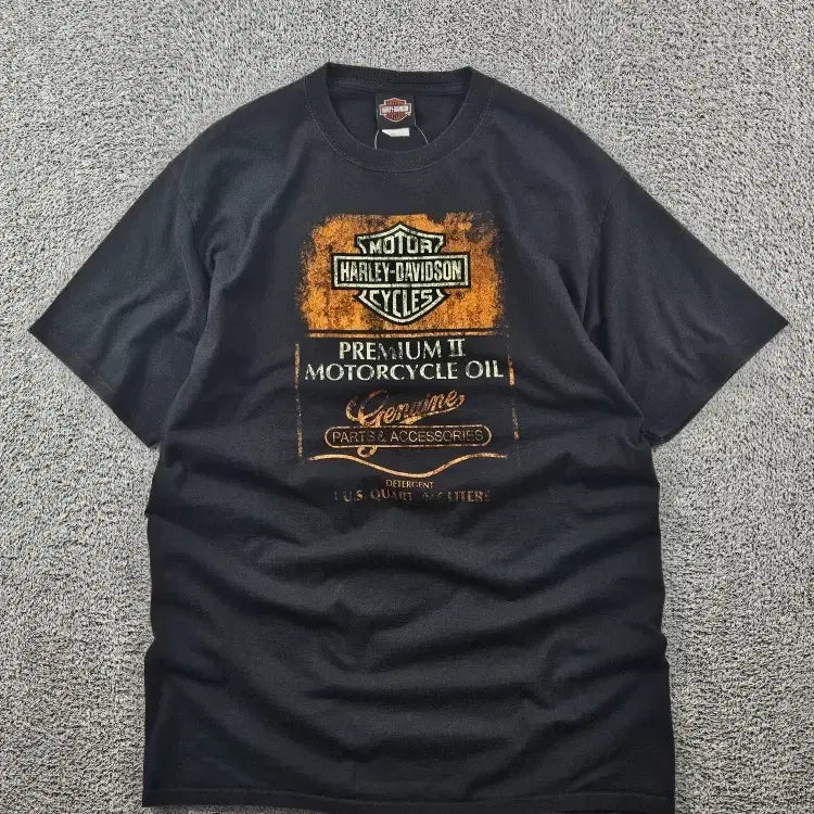 [BUNJANG] Harley-Davidson Grande Prairie Mighty Piece T-Shirt / 할리데이비슨 그란데 프레리 마이티피스 반팔 티셔츠 ( L )/ 11353