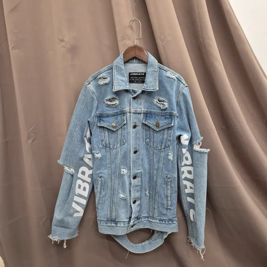 [BUNJANG] VIBRATE Oversized Denim Jacket / 바이브레이트 오버핏 데님 자켓