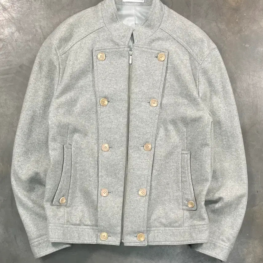 [BUNJANG] Solid Homme Wool Bomber Jacket / 솔리드옴므 울 봄버 자켓