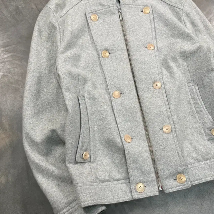 [BUNJANG] Solid Homme Wool Bomber Jacket / 솔리드옴므 울 봄버 자켓