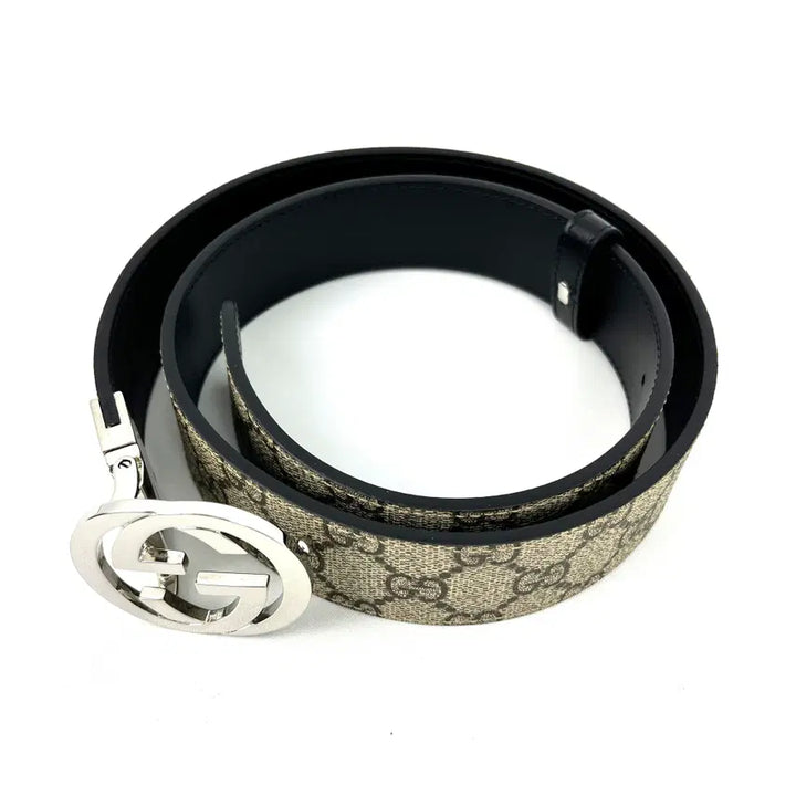 [BUNJANG] Gucci GG Interlocking Reversible Belt / 구찌 GG 인터로킹 리버서블 양면 남성 벨트 473030