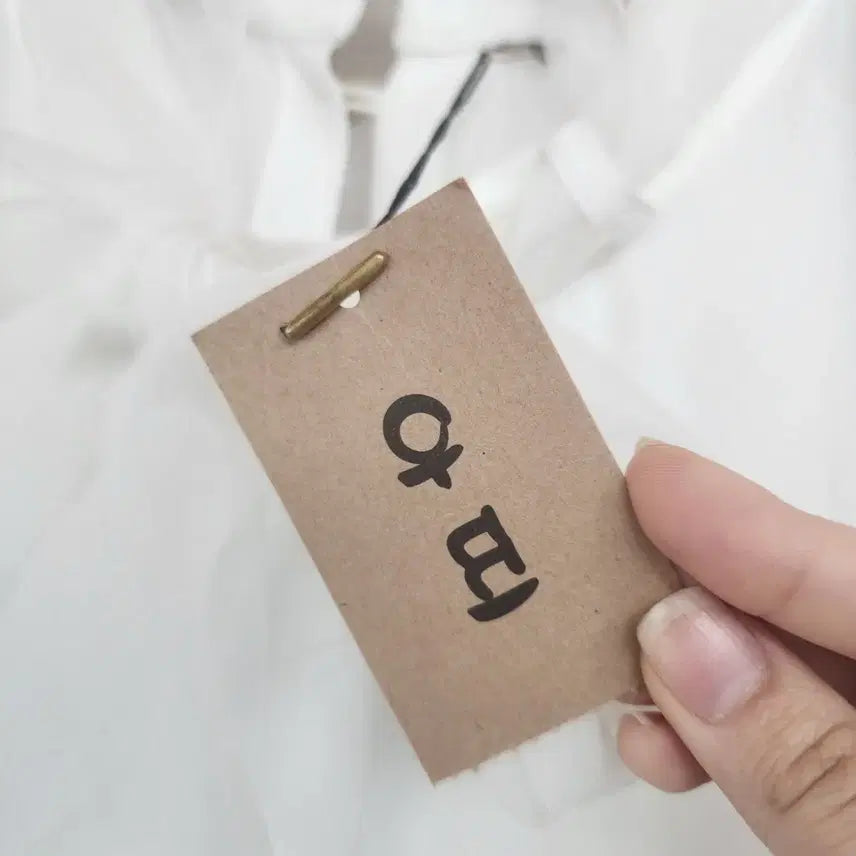 [BUNJANG] White Sheer Ribbon Blouse / 화이트 시스루 리본 블라우스