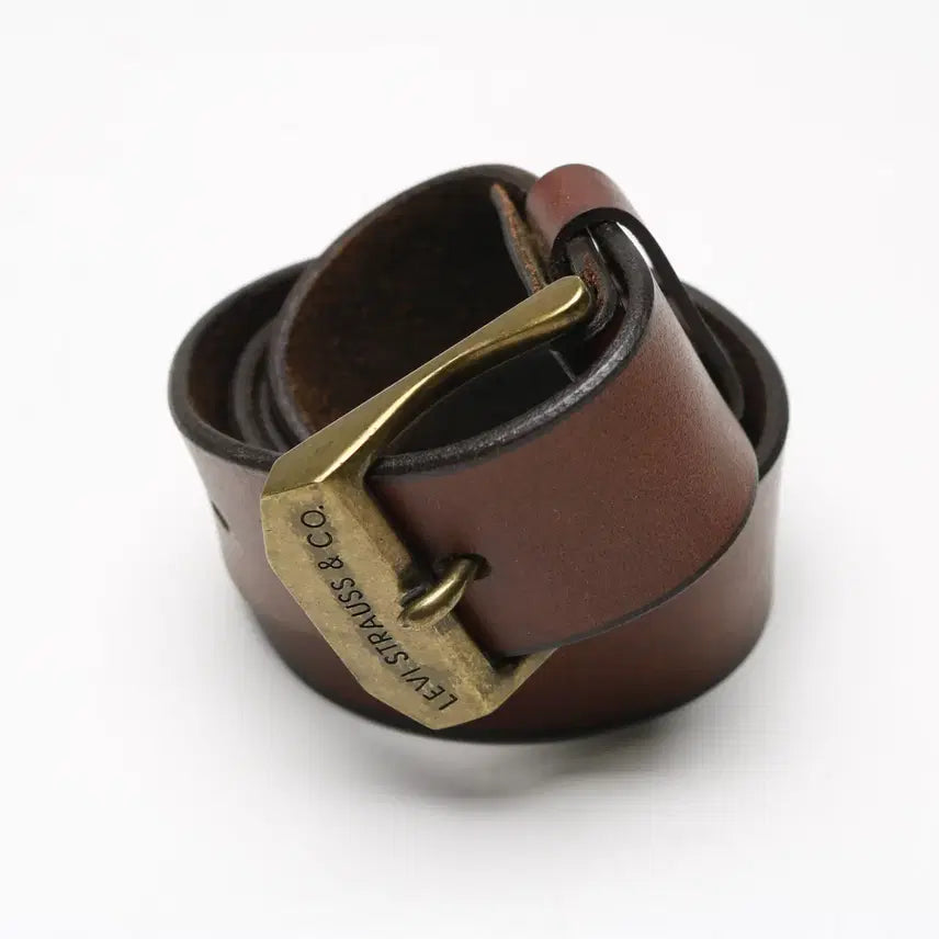 [BUNJANG] Levi's Leather Belt / [30~32인치] 리바이스 소가죽 벨트