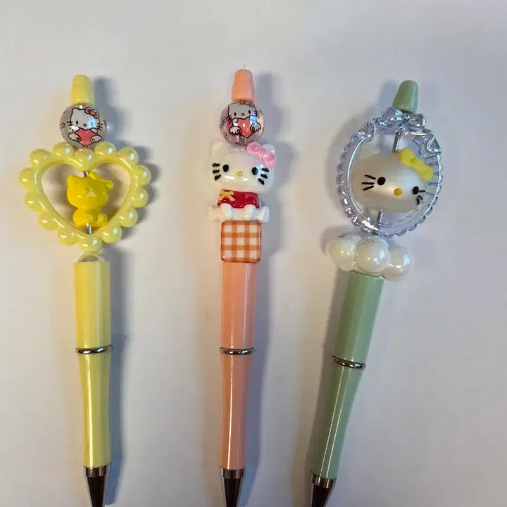 [BUNJANG] Hello Kitty Ballpoint Pen Set / 헬로키티 볼꾸 펜꾸 3개 1세트