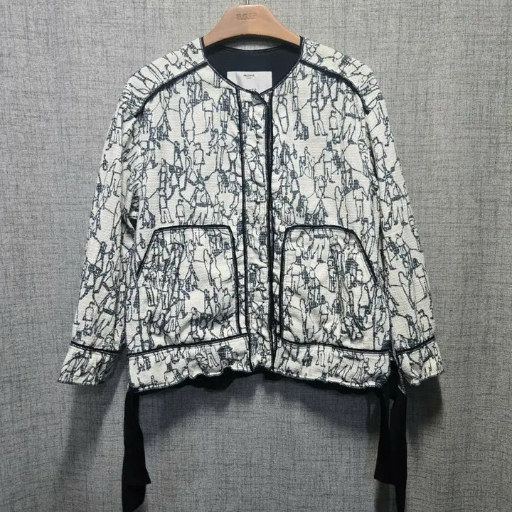 [BUNJANG] Archive Objet Texture Pattern Jacket / 아카이브 오브제 텍스처 패턴 자켓 0