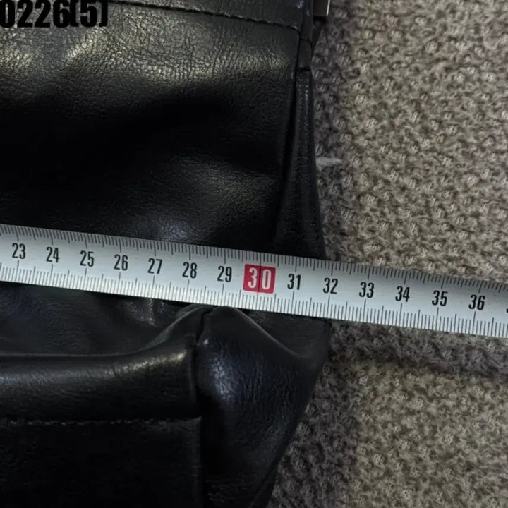 [BUNJANG] ZARA Black Leather Chain Shoulder Bag / 자라 블랙 레더 체인 숄더백 0226