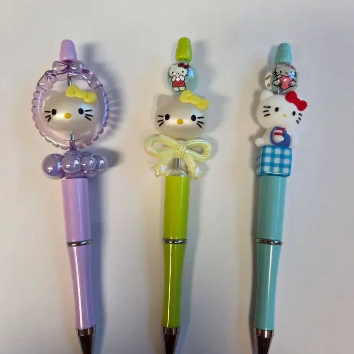 [BUNJANG] Hello Kitty Pastel Ballpoint Pen Set / 헬로키티 볼꾸 펜꾸 3개 1세트