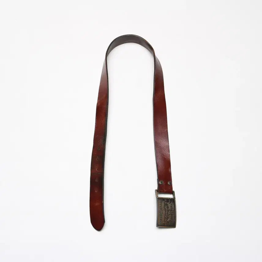 [BUNJANG] Levi's Leather Belt / [30~34인치] 리바이스 버클 소가죽 벨트