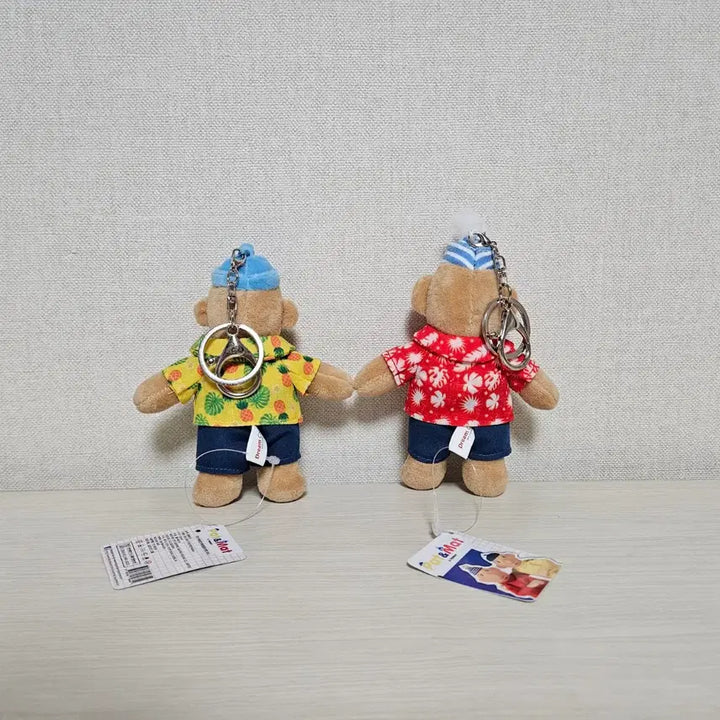 [BUNJANG] Pat & Mat Tanning Doll Bag Charm Keychain / 태닝 패트와 매트 인형 가방고리 키링