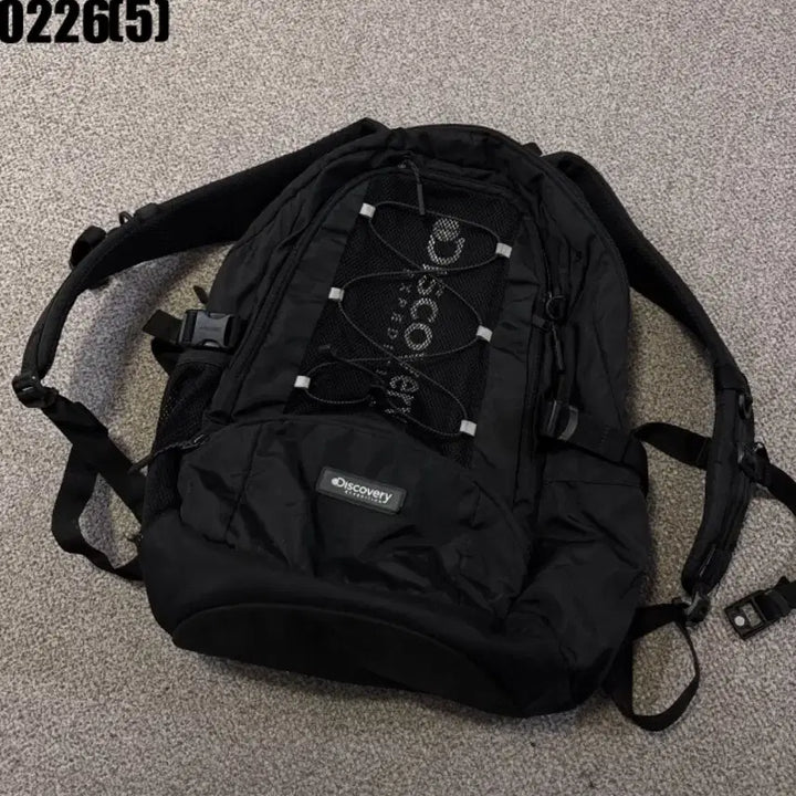 [BUNJANG] Discovery Black Backpack / 디스커버리 검정색 백팩 가방 0226