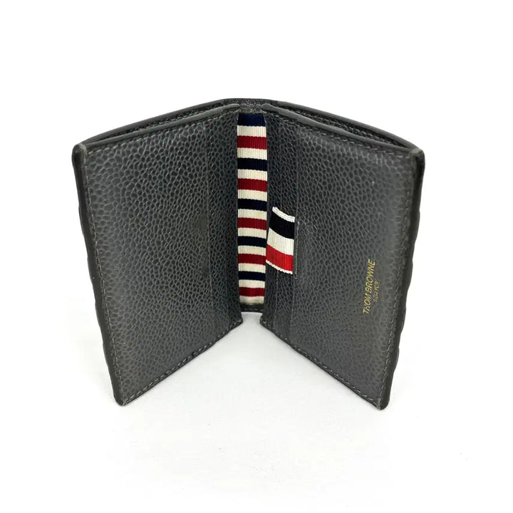 [BUNJANG] Thom Browne Double Cardholder Leather Wallet / 톰브라운 사선 더블 카드지갑 명함지갑 MAW218A 00198 025