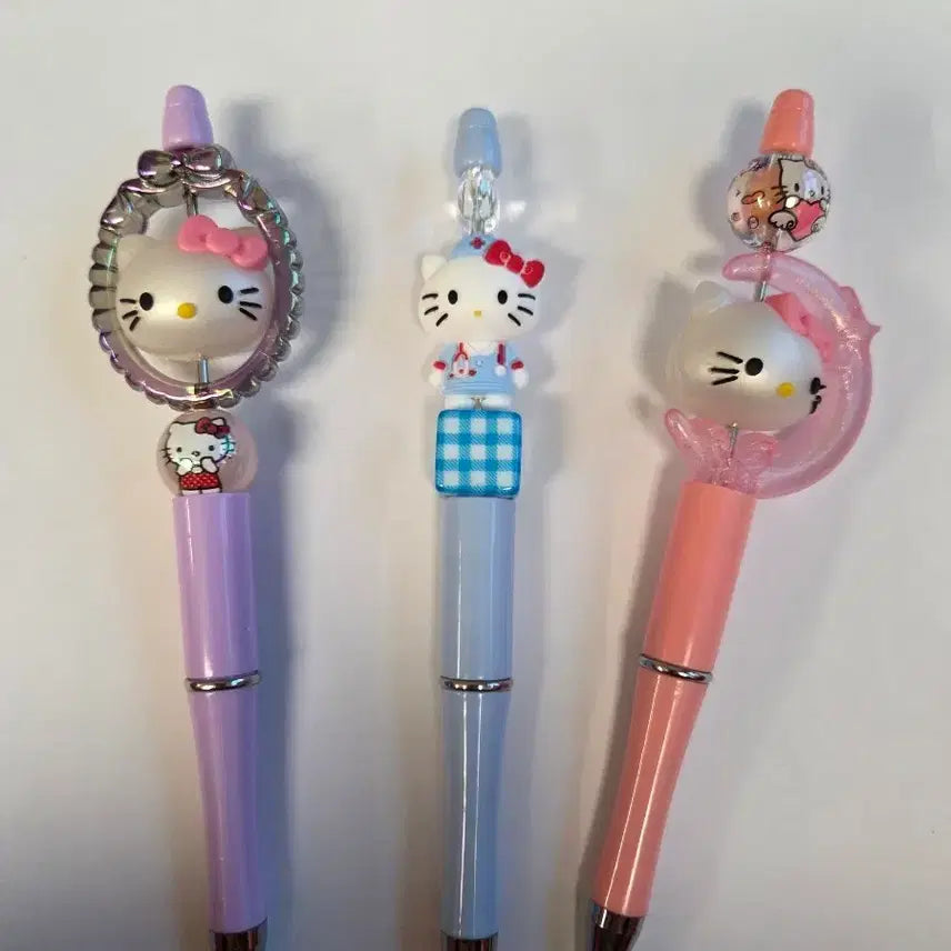[BUNJANG] Hello Kitty Ballpoint Pen Set / 헬로키티 볼꾸 펜꾸 3개 1세트