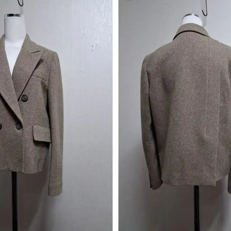 [BUNJANG] CC Collect Wool Blend Short Jacket / CC collect 연카키 울 모직숏쟈켓 추운 간절기 55